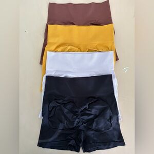 Seamless High-Waisted bike shorts Set